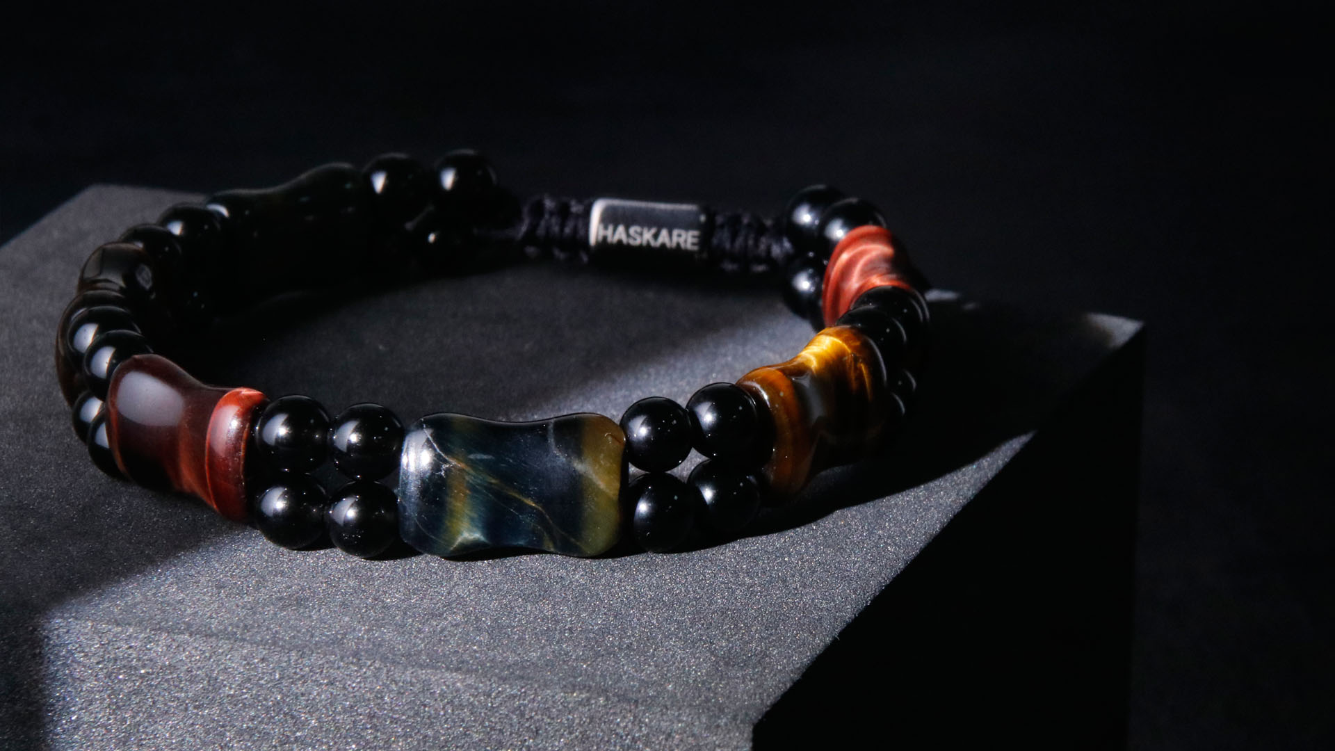 Pulsera de Ojo de Tigre para Hombre HASKARE miniatura 7