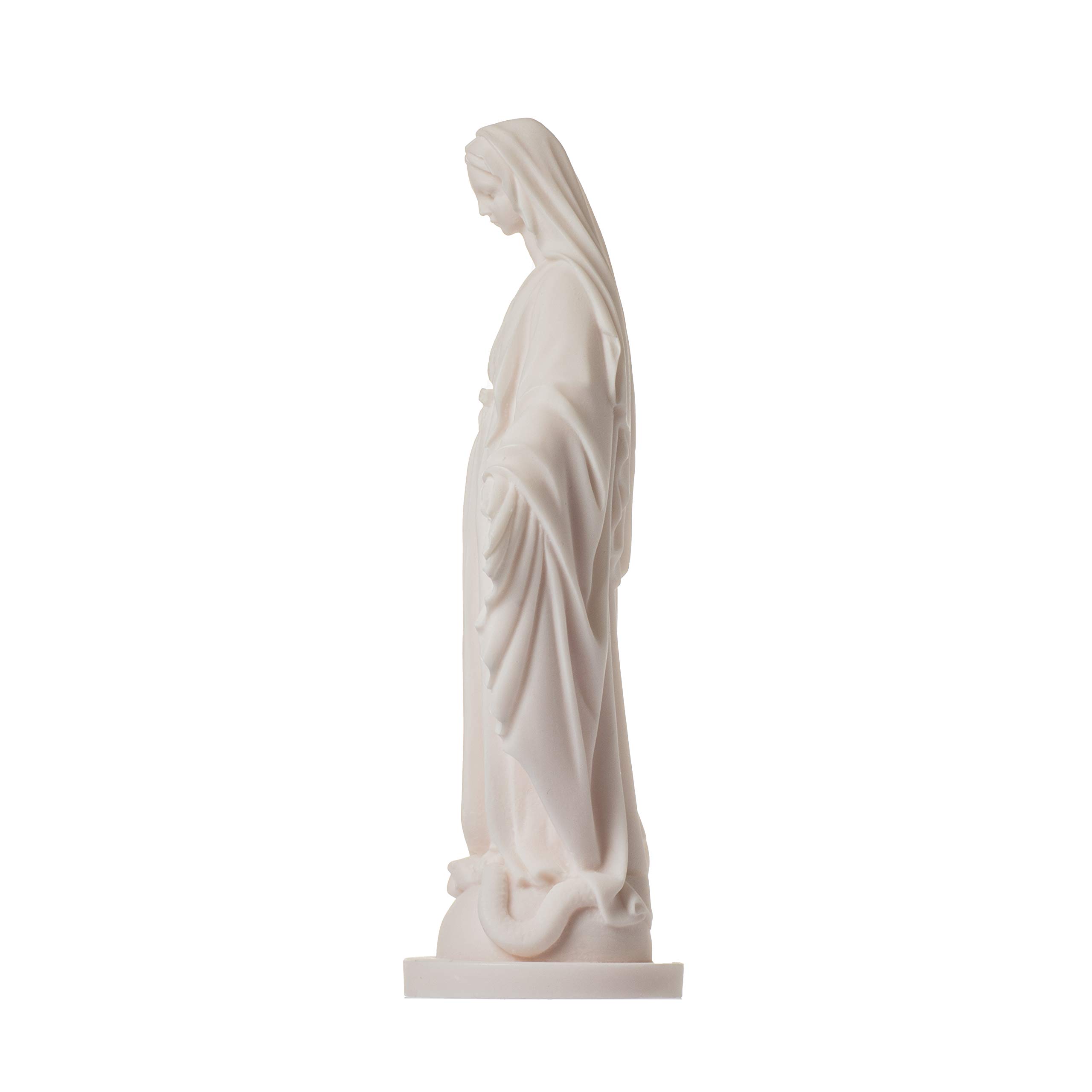 BeautifulGreekStatues Jungfrau Maria Statue Madonna Alabaster 22,9 cm