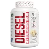 PERFECT SPORTS Diesel 100% New Zealand Whey Protein Isolate | Stevia Sweetened, No Artificial Ingredients, Keto | 0g Carb, 0g Fat, 27g Protein | 5 Pounds (French Vanilla)