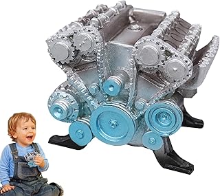 Motormodell – Mini-Motorbauspielzeug, Modellbausatz Für Erwachsene, Der Läuft | Auto-Spielzeug-Harz-Kit | Funktionen Augmented Reality | Schreibtisch Harz Simulation Auto Spielzeug Geburtstagsgeschenk