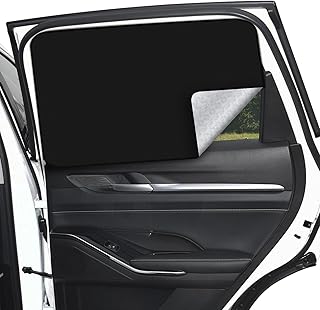 ZATOOTO 2 Pcs Rear Window Covers - Car Side Window Sun Shades - Privacy Magnetic Reflected Sunlight Protection for Baby Child Sleeping