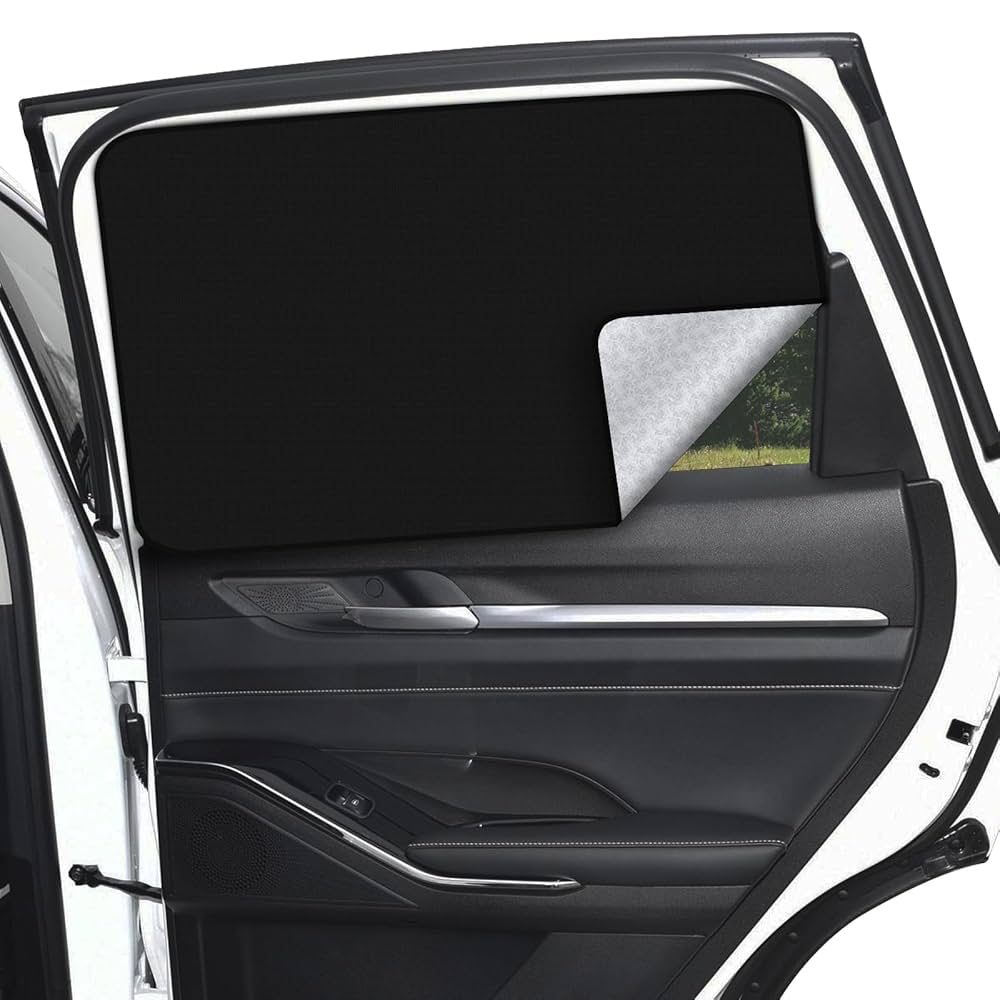 Magnetic Car Window Shade 4/mo - Finance ZATOOTO Car Side Window Shades - Black 2 Pcs Privacy Magnetic Blinds Curtains - Sun Shades Blackout Window Covers For Family Baby Sleeping Camping Accessories
