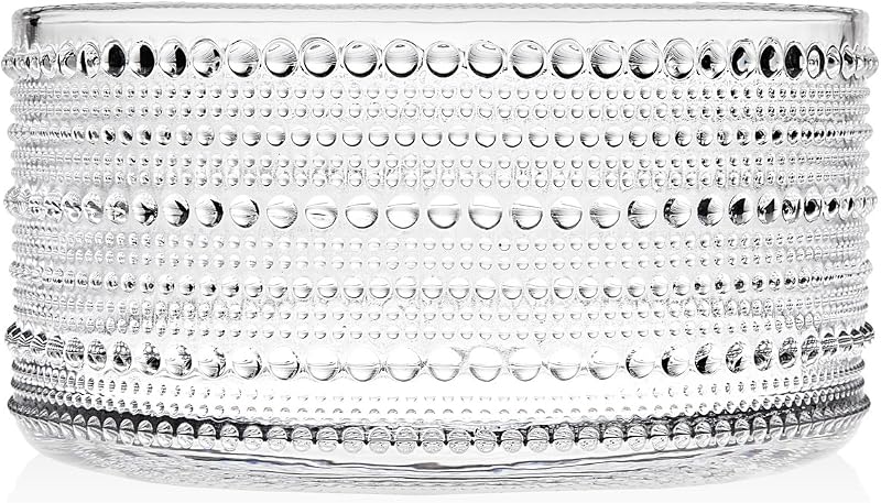 Godinger Serving Bowl, Crystal Glass Salad Bowl - Lumina