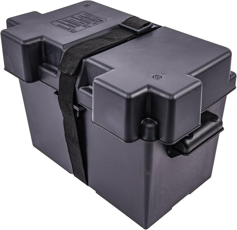 Caixa plástica para bateria automotiva e náutica JEGS 10261 – Grupos 24 a 27