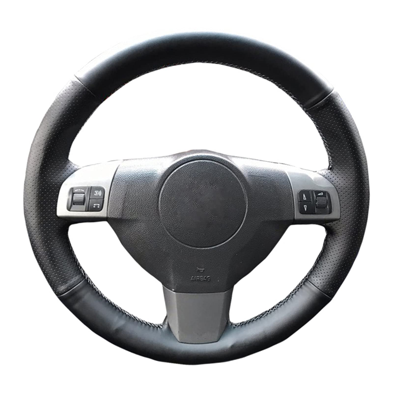 Funda personalizada para volante de automóvil para O-pel A-stra (H) para Z-aflra (B) para Si-gnum para Ve-ctra (C) para V-auxhall A-stra para H-Olden Astra dirección Wrap, línea roja