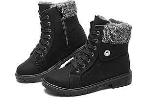Winter's Defiance: Combat Boots for Fearless Women