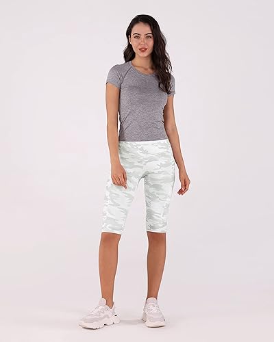 Miniatura 217 de ODODOS - Leggings tipo capri de mujer, no se traslucen y modelan el abdomen, con cintura alta y bolsillos; para hacer yoga, atletismo, ejercicio
