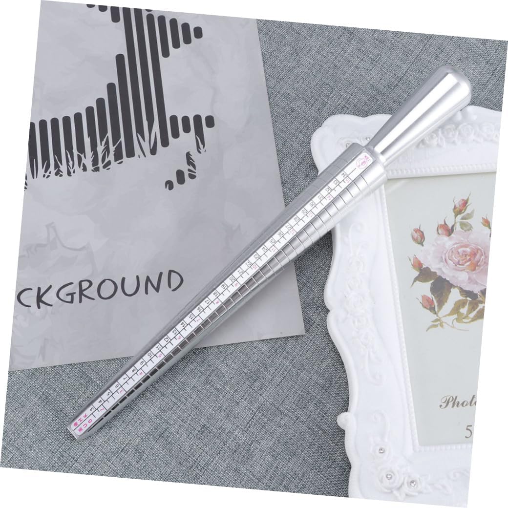 TEHAUX Ring Sizer Tool Aluminum Ring Stick Multi-Graduation Gauge for Us EU Hk Japan