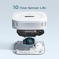 Vista 22 de AEGISLINK Detector de monóxido de carbono y humo interconectado, detector de humo y CO alimentado por batería, alarma inalámbrica interconectada