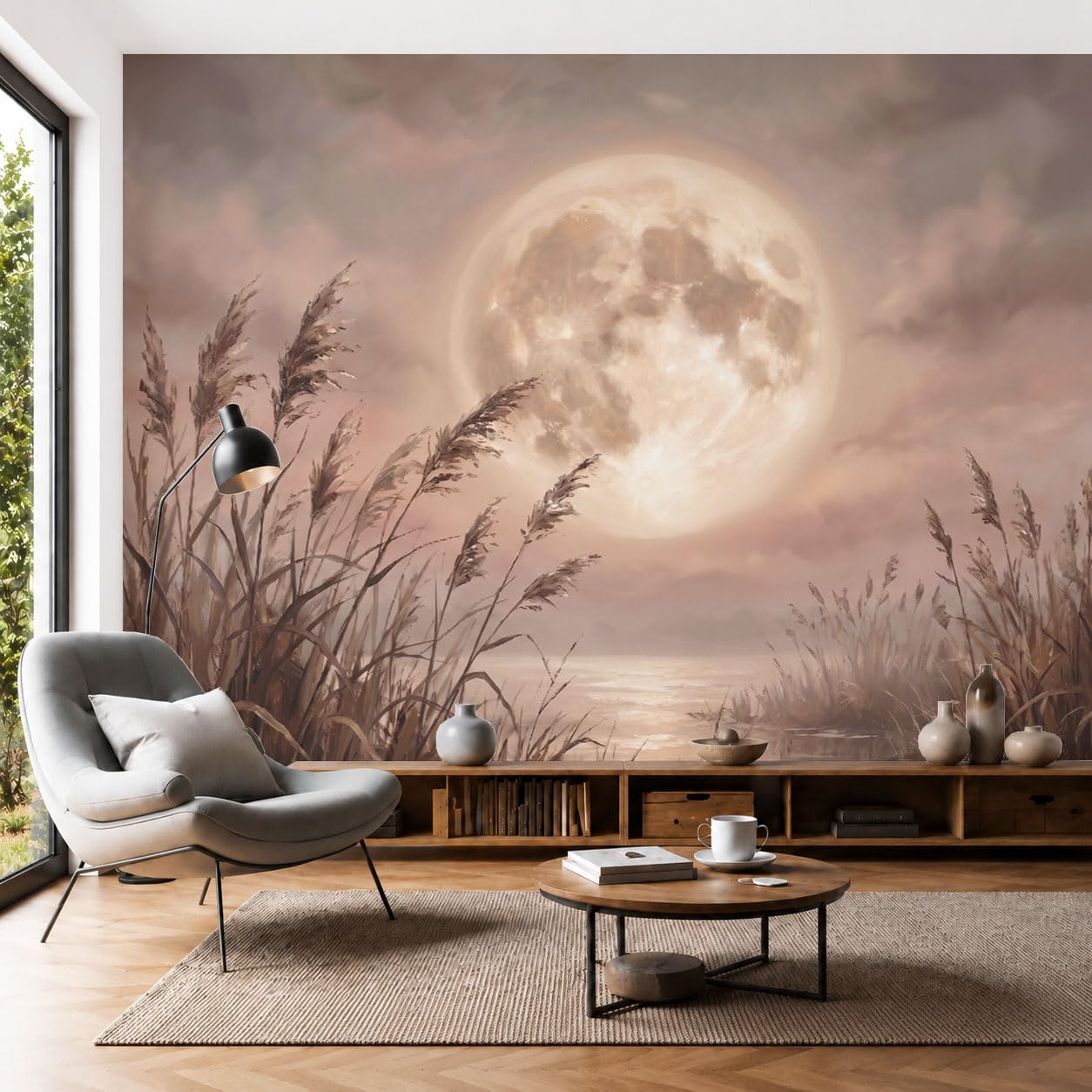 Papier Peint Panoramique Paysages Naturels pour Salon et Chambre d'Enfant