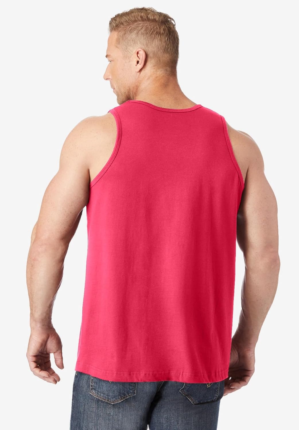 KingSize Men's Big & Tall Shrink-Less Lightweight Longer-Length Tank