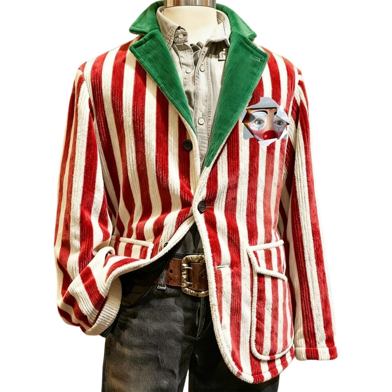 Chaqueta de pana genérica para festival de noche, elegante, corte ajustado, abrigo con botones para hombre, estilo casual