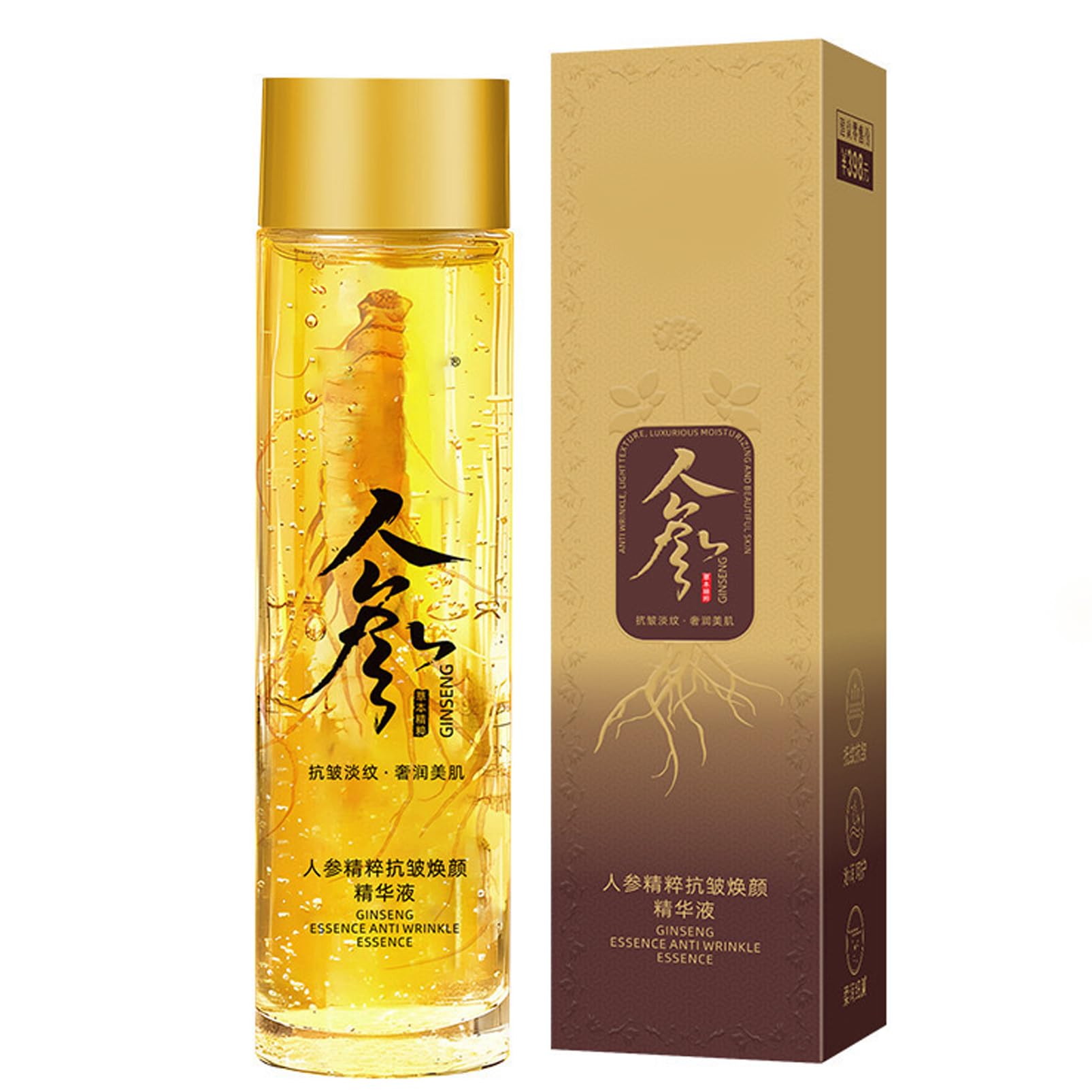 Ginseng Extract Anti-Wrinkle Original Skin Oil,Ginseng Serum,Night Serum for Anti Aging,Smooth Skin Tone &Nourishing for Dry Skin,Natural Skincare for Women & Men,Powerful Firming-120ml
