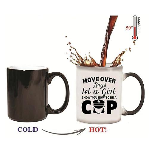 Miniatura 5 de Funny Woman Cop Coffee Mugs Female Law Enforcement Mom Gift 11oz 15oz Color Changing Mug