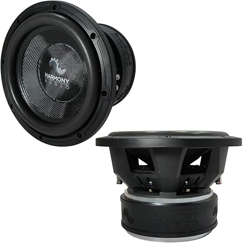 Harmony Audio 2X HA-C104 Car Competition 10" Sub 2000W Dual 4 Ohm Subwoofer New