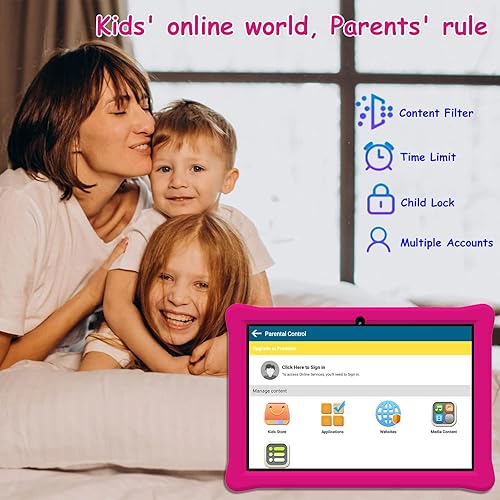 Vista 12 de Tableta para niños de 10 pulgadas, tableta Android para niños, 4 GB de RAM 32 GB ROM Android 12 Tablets IPS pantalla táctil 1280 x 800, Iwawa