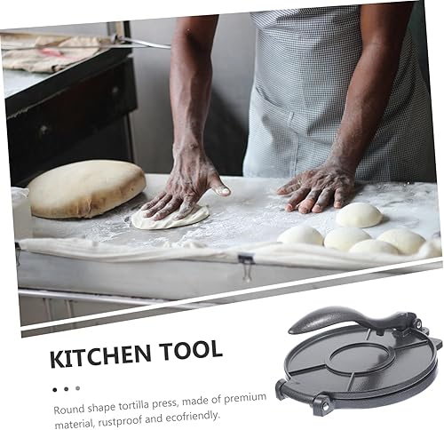 Miniatura 7 de HAKIDZEL prensa de masa de hierro fundido tortilla pan harina tortillas prensa eléctrica Tortilla prensa prensa tortilla de aluminio prensa de