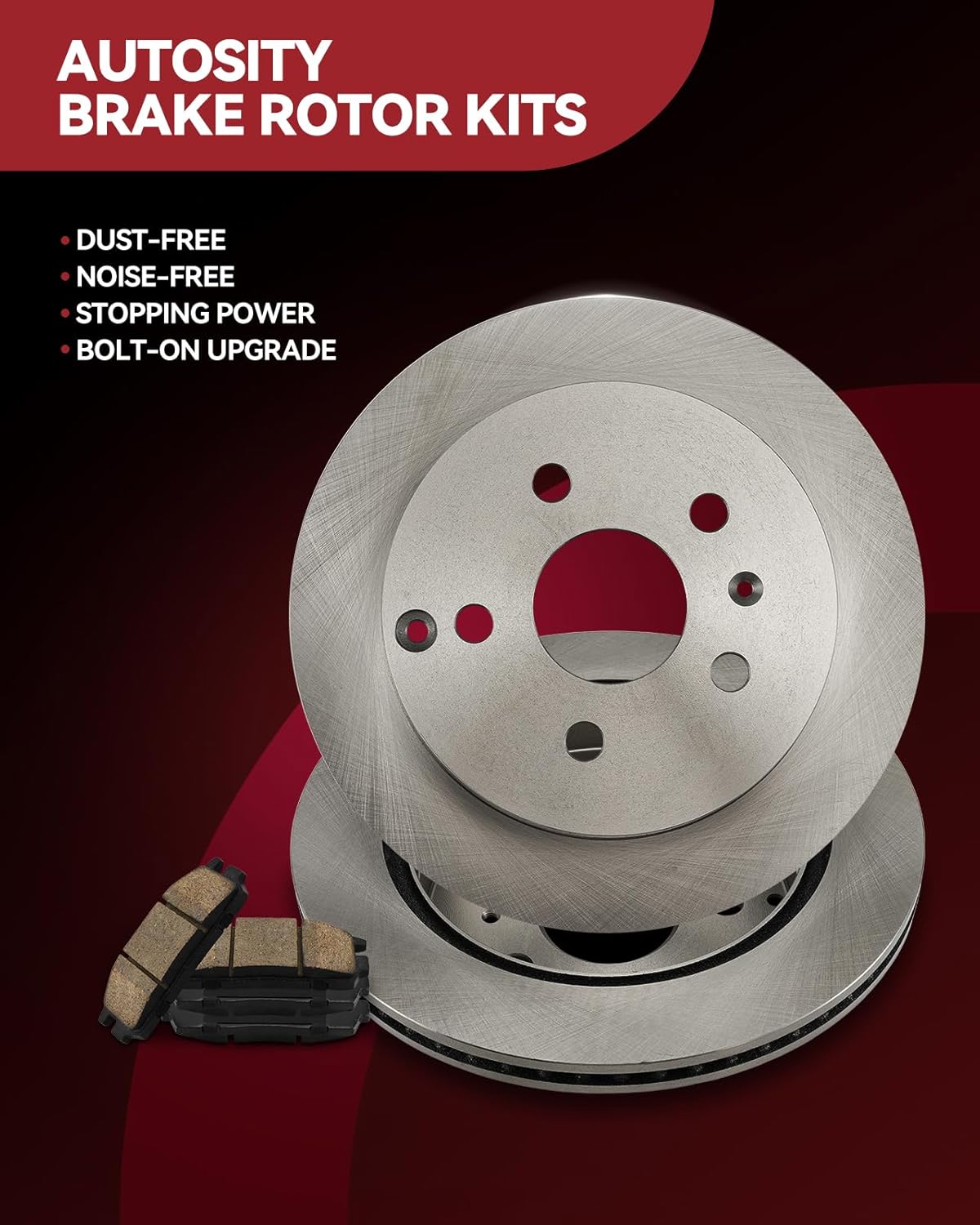 Front Brake Kits, Brake Rotors and Ceramic Brake Pads Compatible with Honda, Acura - Accord, Civic, CR-V, Element, ILX, CR-Z, Hardware Brake Kits OEM# 31257 D914