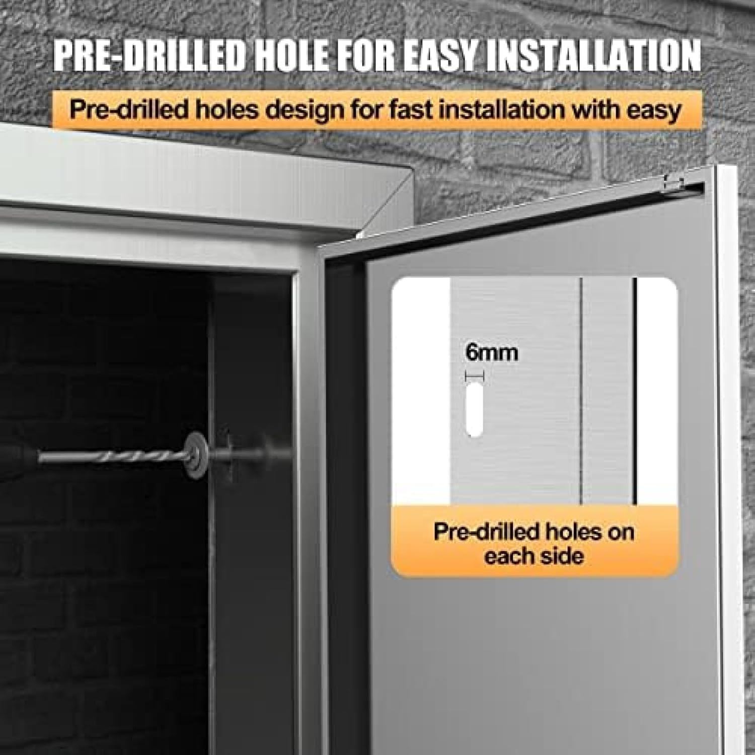 BBQ Outdoor Kitchen Doors, Grill Door Stainless Steel Doors, Double Door Access Door for Outdoor Kitchen Island,W31''H24'' New