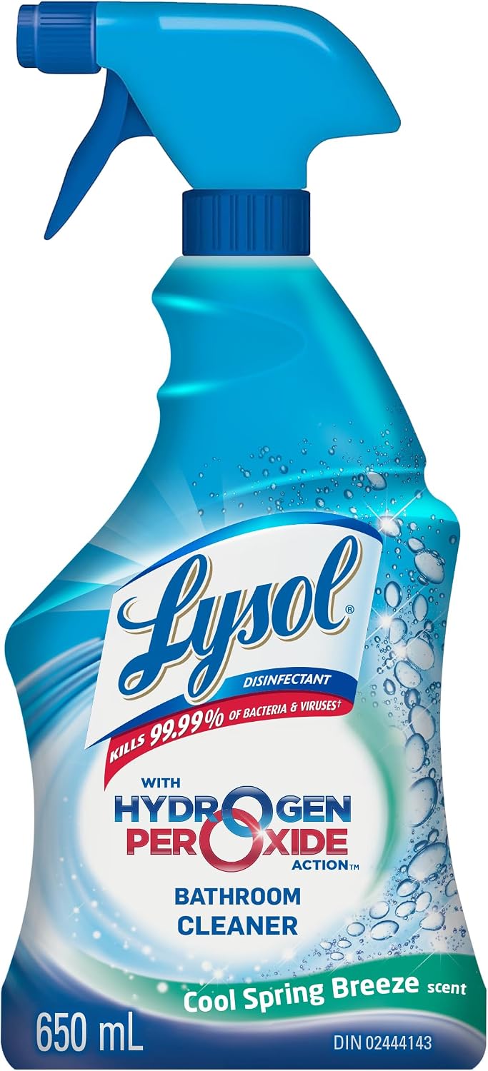 Lysol Hydrogen Peroxide Multi-Surface Bathroom Cleaner, 650 mL