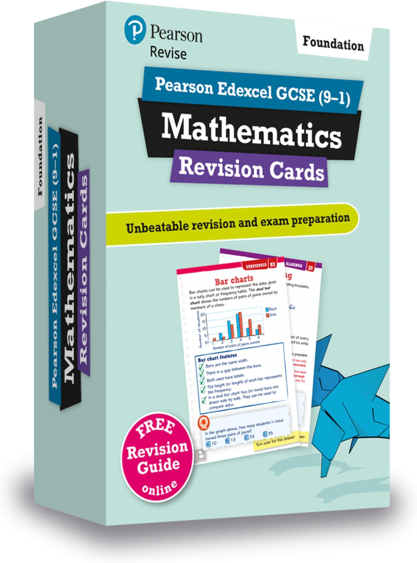 Pearson REVISE Edexcel GCSE Maths (Foundation) Revision Cards - for 2026, 2027 exams