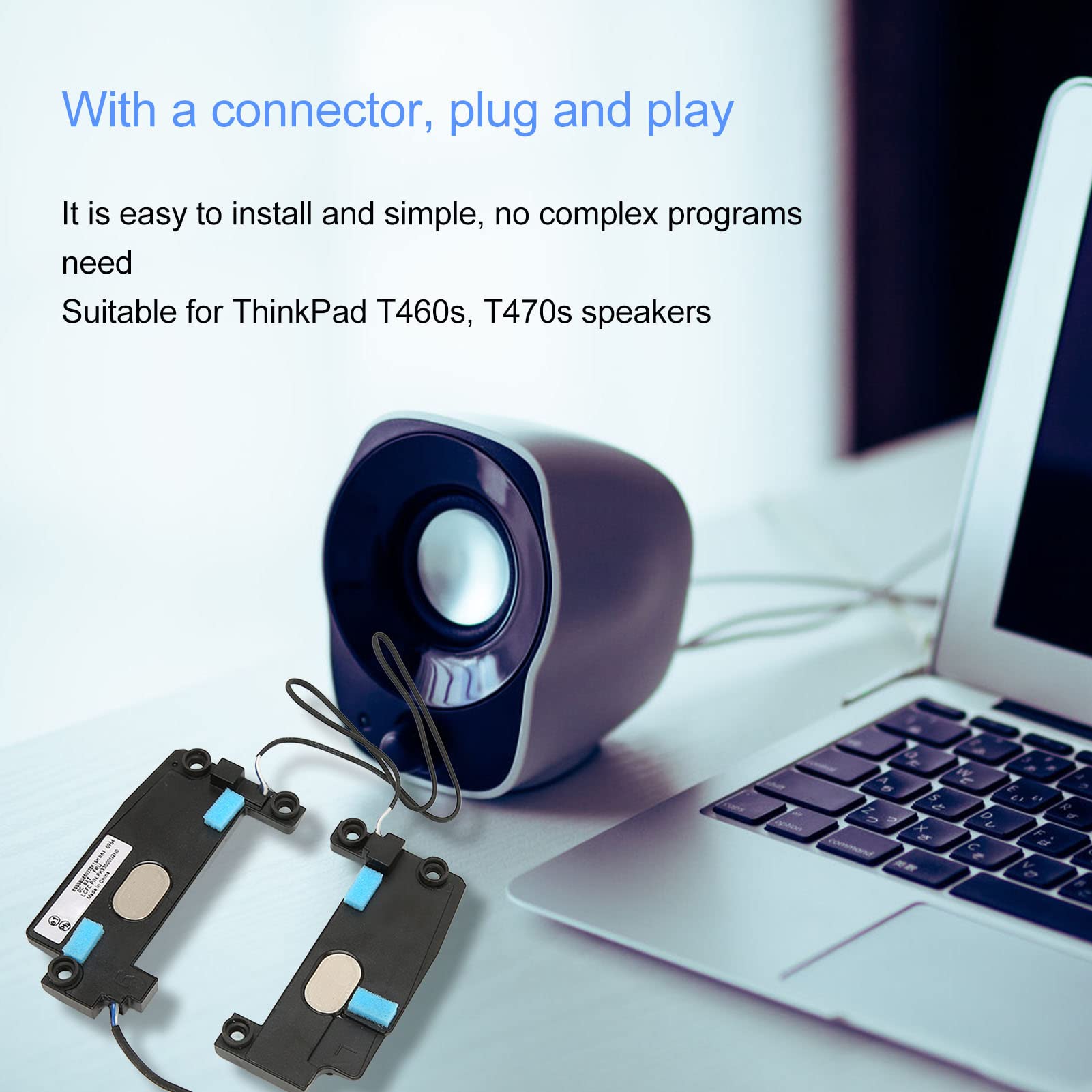 VBESTLIFE Sostituzione Dell'altoparlante Integrato per Laptop per Thinkpad T460S T470S, PK23000N2Y0 PK23000N2N0 00JT988, Accessori per Laptop