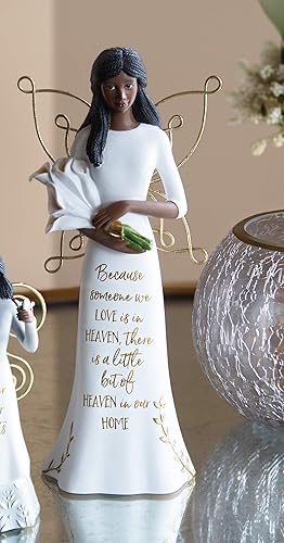 Miniatura 6 de Pavilion - Because Someone We Love is in Heaven - Figura coleccionable de ángel de ébano de 7.5 pulgadas