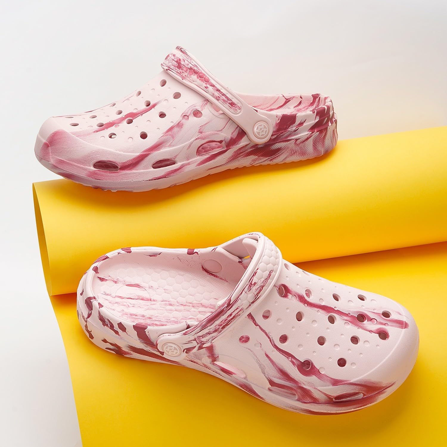 Gaatpot Men's Arch Support Garden Clogs 9.5-10.5 Women/8-9 Men Pink image 6 of 6 B0F93Q5VDB