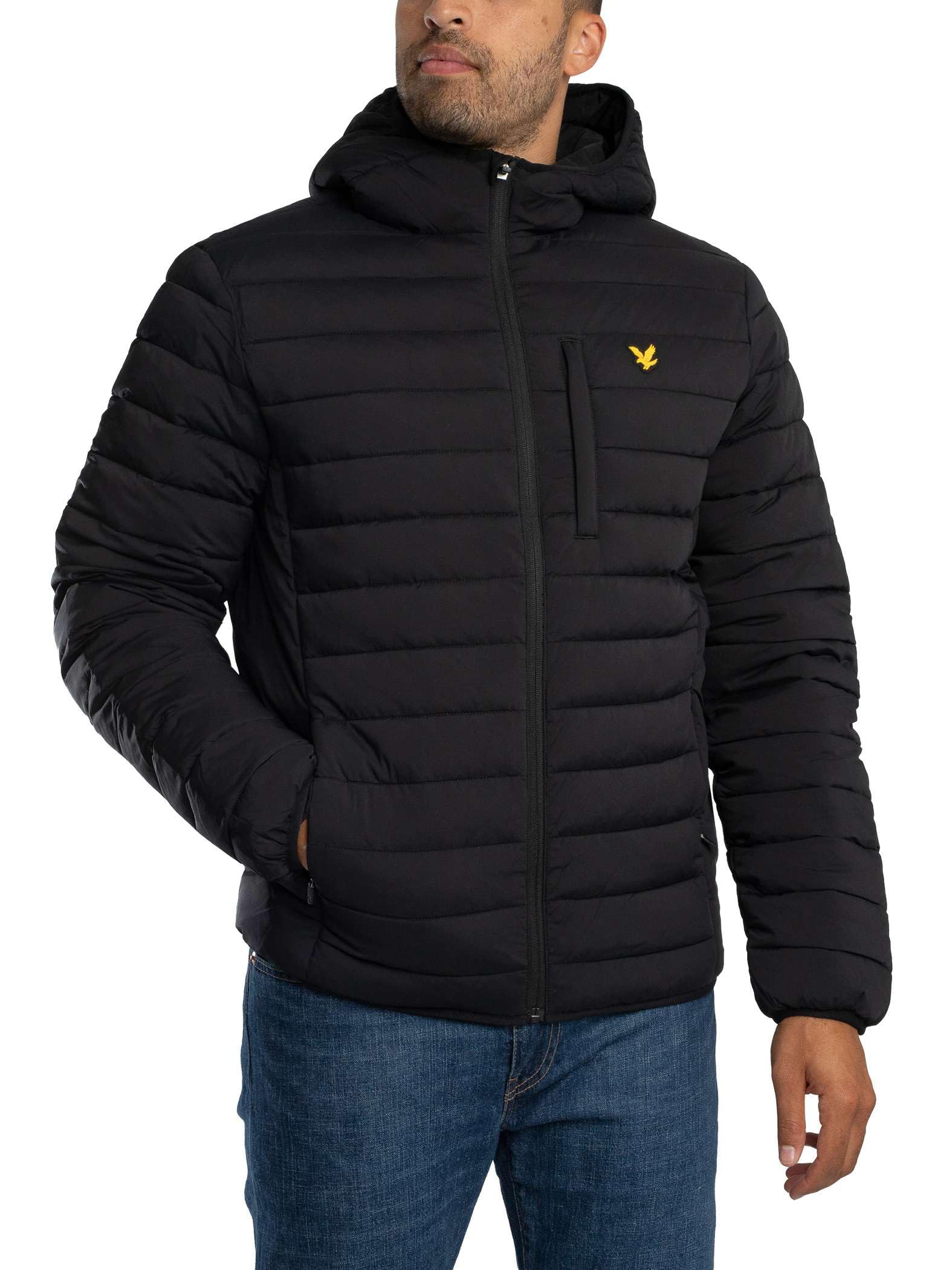 Lyle & Scott Men's   Black Sports Lightweight Puffer Jacket in Size S, BrandAlley