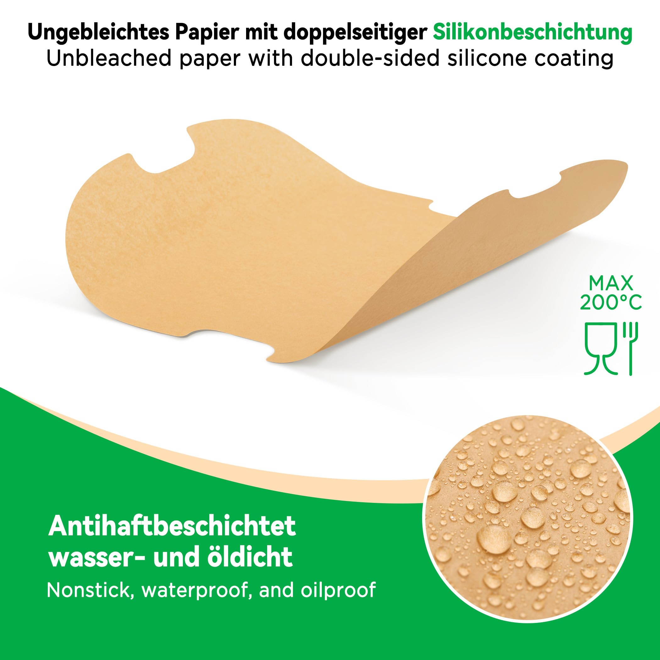 Siegvoll Papier do gotowania na parze Varoma 28 szt., papier do pieczenia Thermomix TM7, jednorazowy papier do gotowania, nieprzywierający, wodoszczelny, odporny na olej