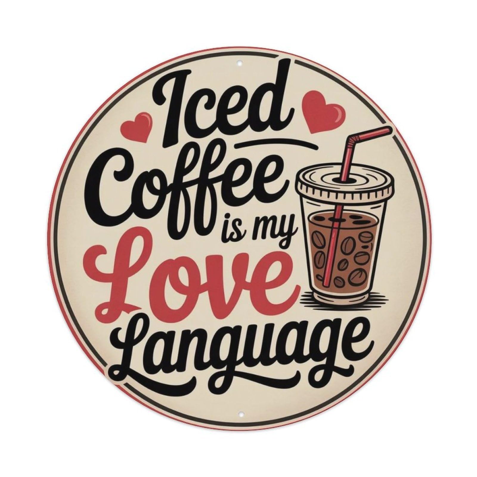 Espresso Funny Metal Tin Sign Plaque