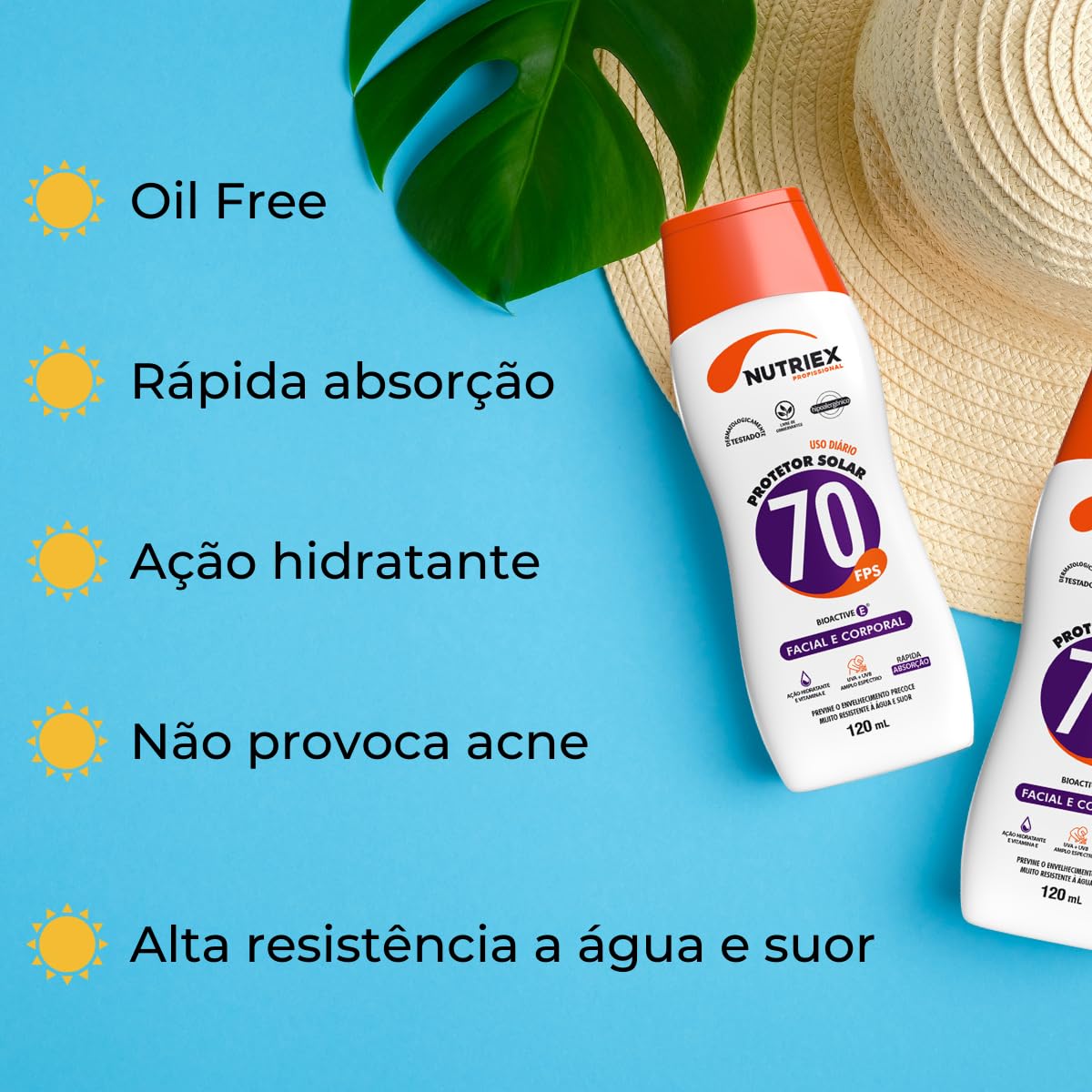 Kit 2 Protetor Solar Soldador Fps 70 Facial Nutriex 120ml em promoção! Veja a oferta e mais achadinhos de Corpo 6 Hoje é o melhor dia para comprar Kit 2 Protetor Solar Soldador Fps 70 Facial Nutriex 120ml com aquele preço maroto! Promoção! Aproveite a oferta! 6