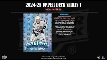 Upper Deck 2024-25 Series 1 Hockey Blaster Box (48 Hockey Cards)