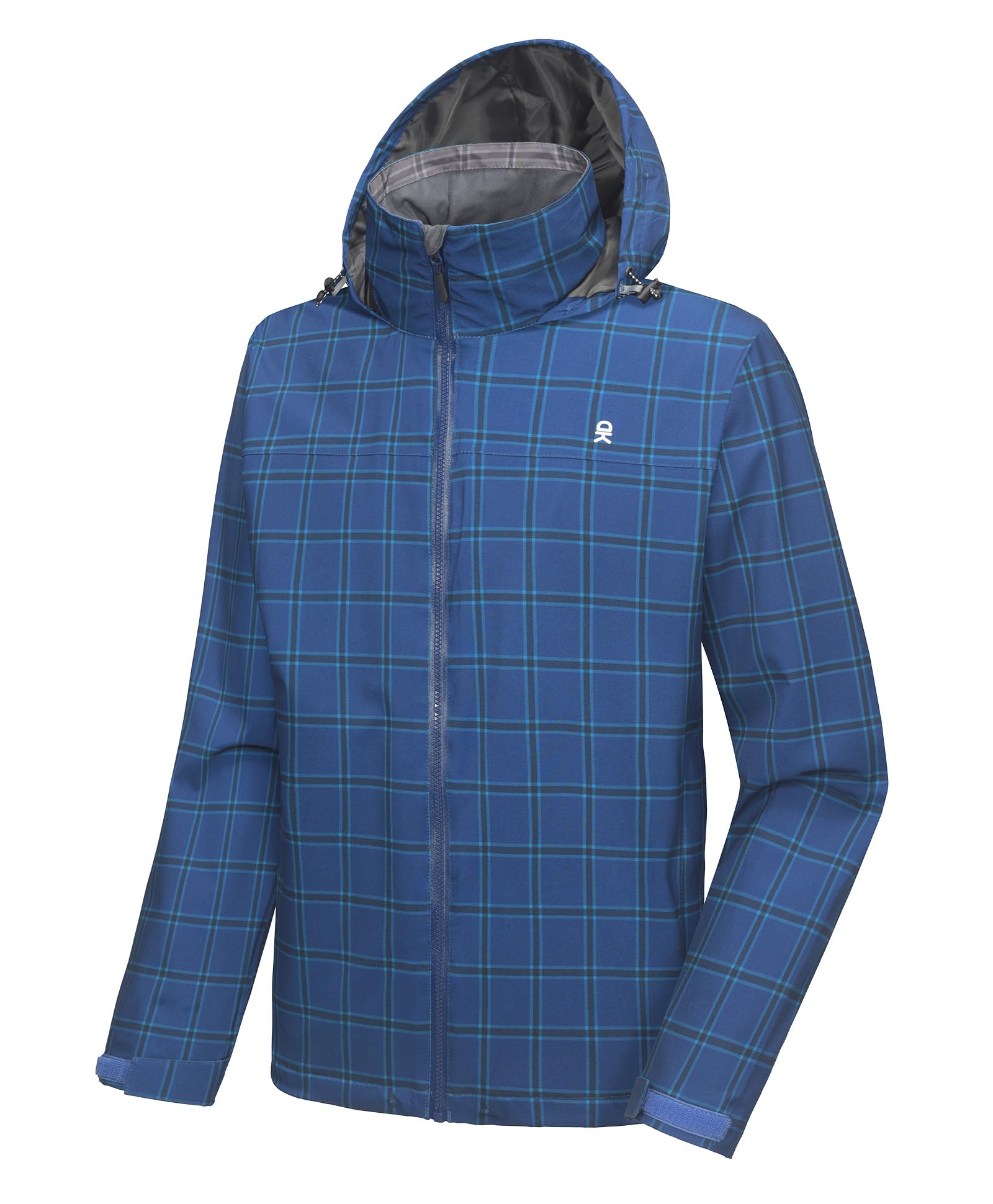 Little Donkey Andy Men's Rain Jacket Packable Waterproof Raincoat Hooded