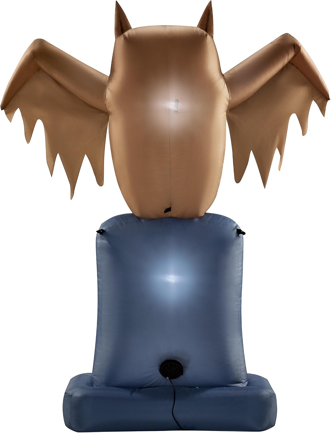 Spirit Halloween 4.5 Ft. Owl Tombstone Light-Up Inflatable Decoration | Blow-Up Halloween Lawn Decorations | Graveyard Prop