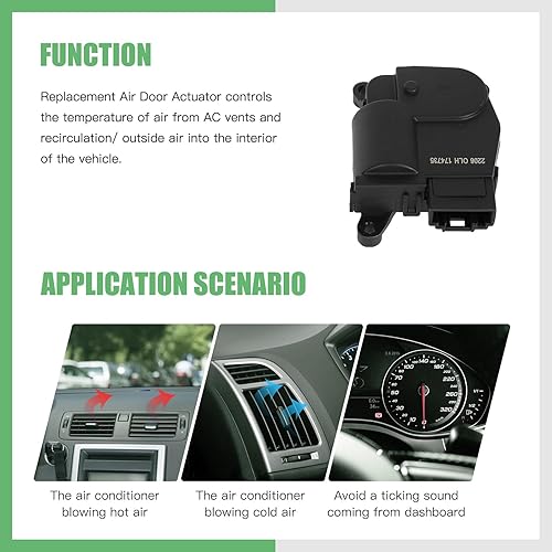 Miniatura 5 de SCITOO Actuador de puerta de mezcla de calentador HVAC para Beetle 2012-2018, para Passat 2012-2018, modo, 604-817 561907511C