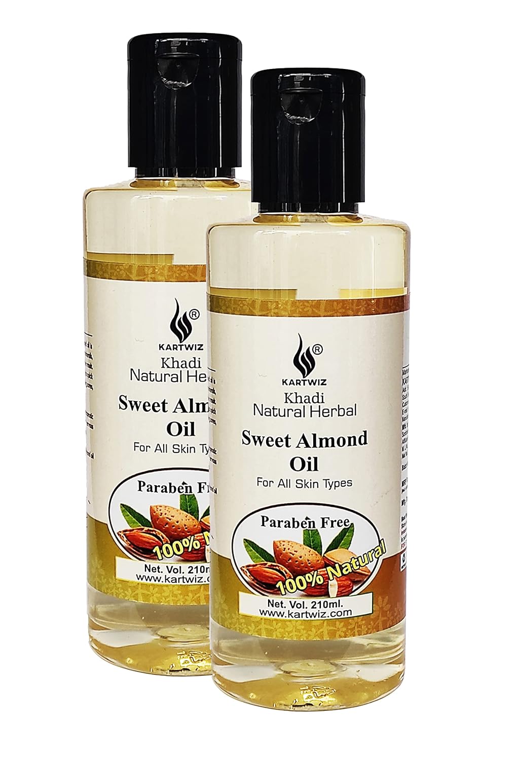 Best Khadi Sweet Almond Massage Oil 210 ml (Set of 2) Amazon.in Health & Personal Care