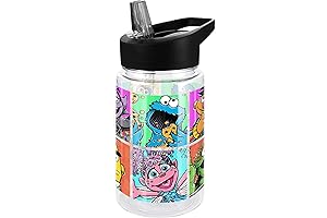 Sesame Street 12oz Sippy Cup for Toddlers with Straw Lid and Carry Handle
