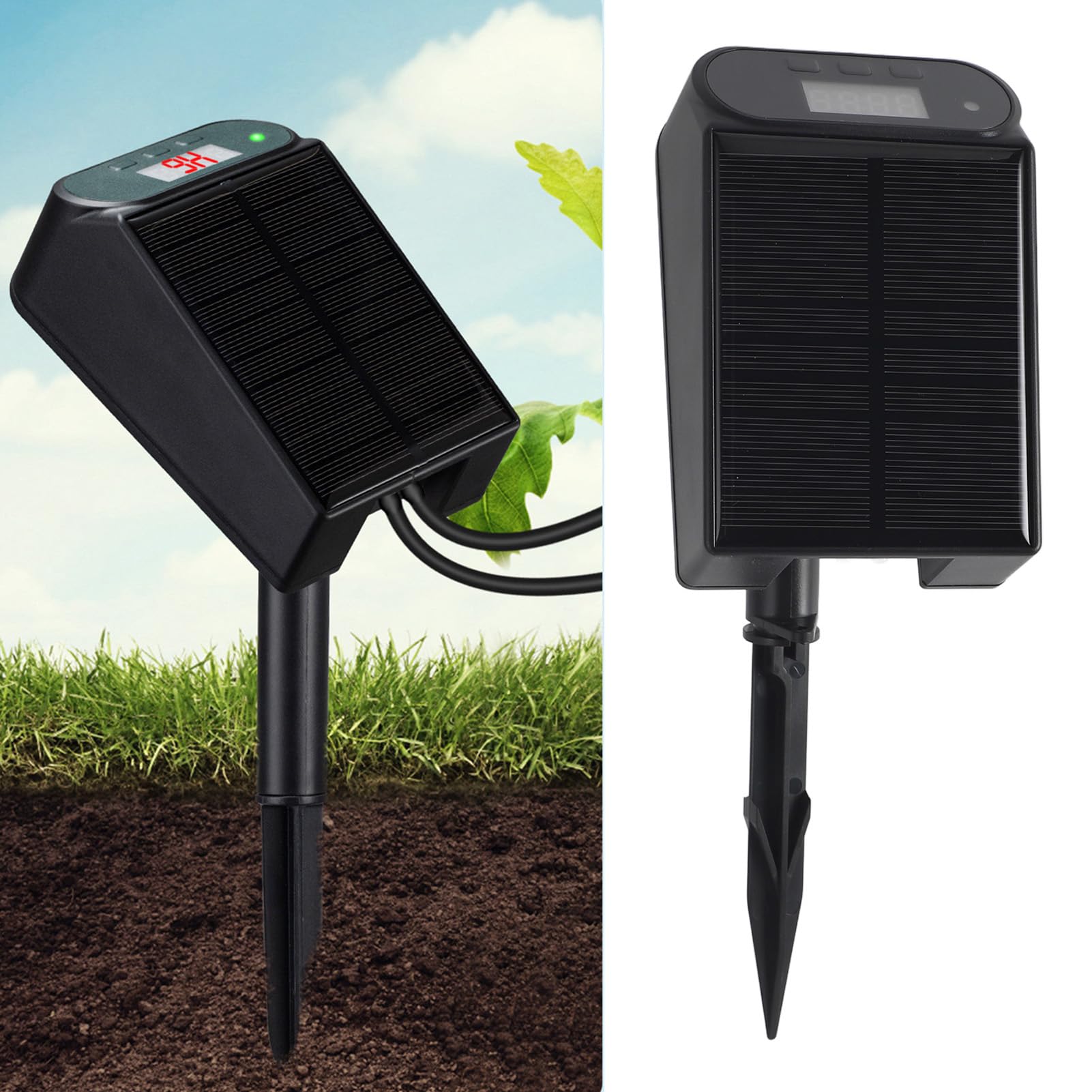 de Riego con Energía Solar SW15, Riego Automático Eficiente de Flores para Plantas en Macetas, Perfecto para Balcones y Jardines, Material ABS