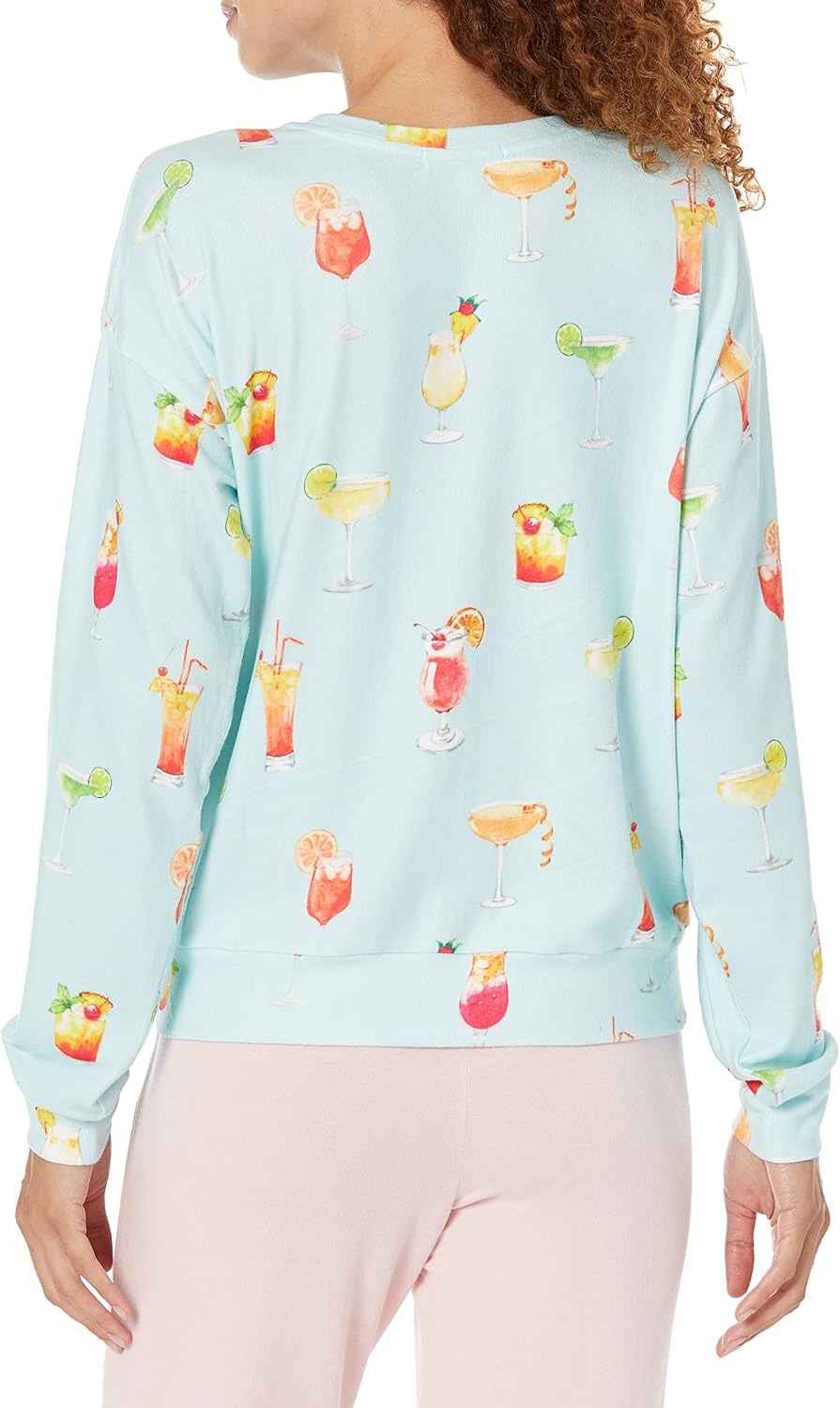 PJ Salvage Women's Loungewear Lets Drink About It Long Sleeve Top