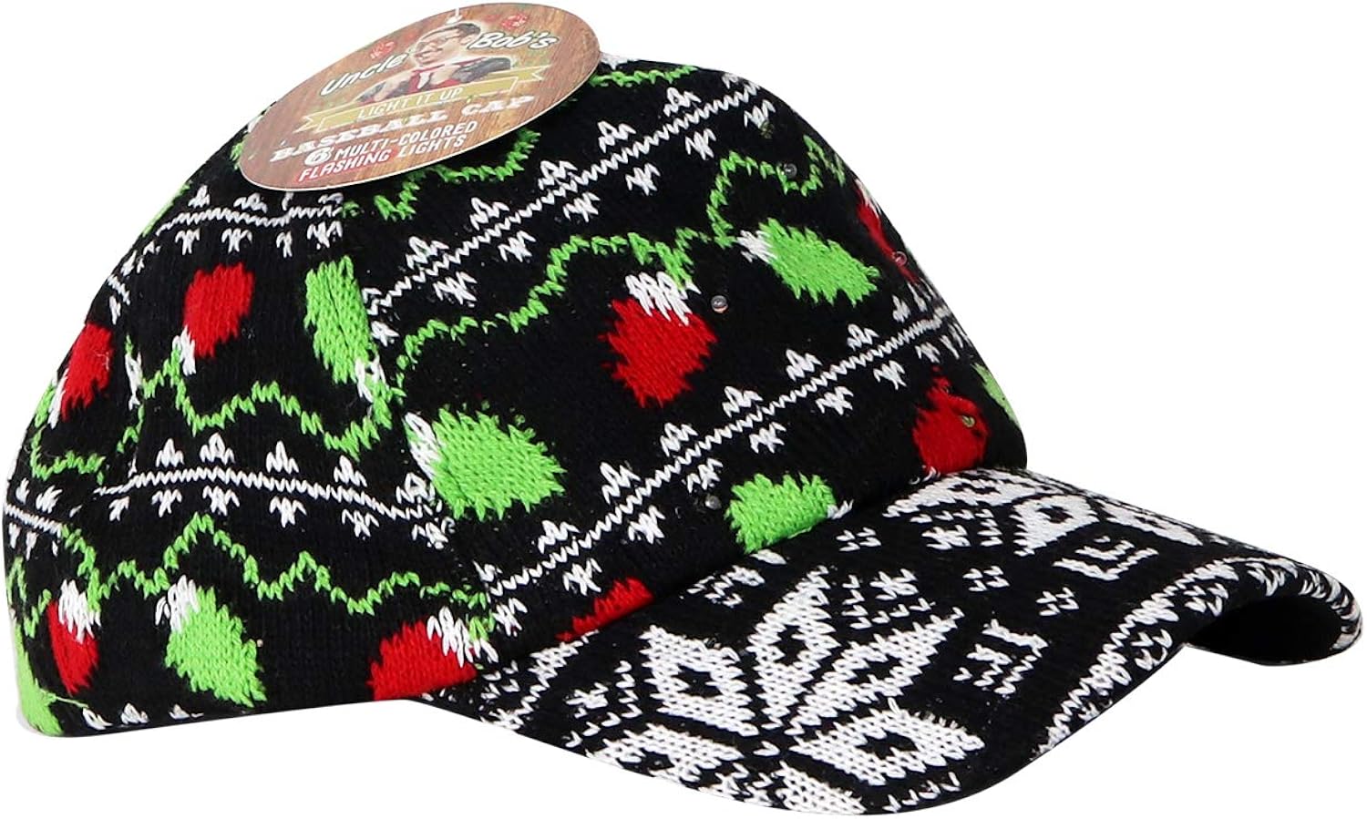 Party Numbers LightUp Knitted Baseball Hat, Black, One Size at Amazon Men’s Clothing store