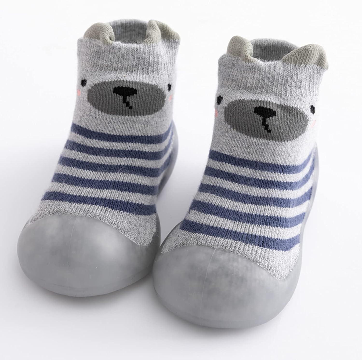 Fuzzy Slippers Boys Kids Toddler Baby Boys Girls Solid Warm Knit Soft Sole Rubber Boy Indoor Slippers Size 12