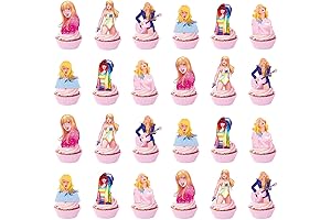 48pcs Taylor Swift Music Star Birthday Party Cupcake Toppers