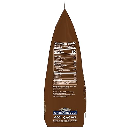 Miniatura 9 de Ghirardelli Chocolate Company 72% de chispas de chocolate negro de cacao, bolsa de 5 libras (paquete de 1)