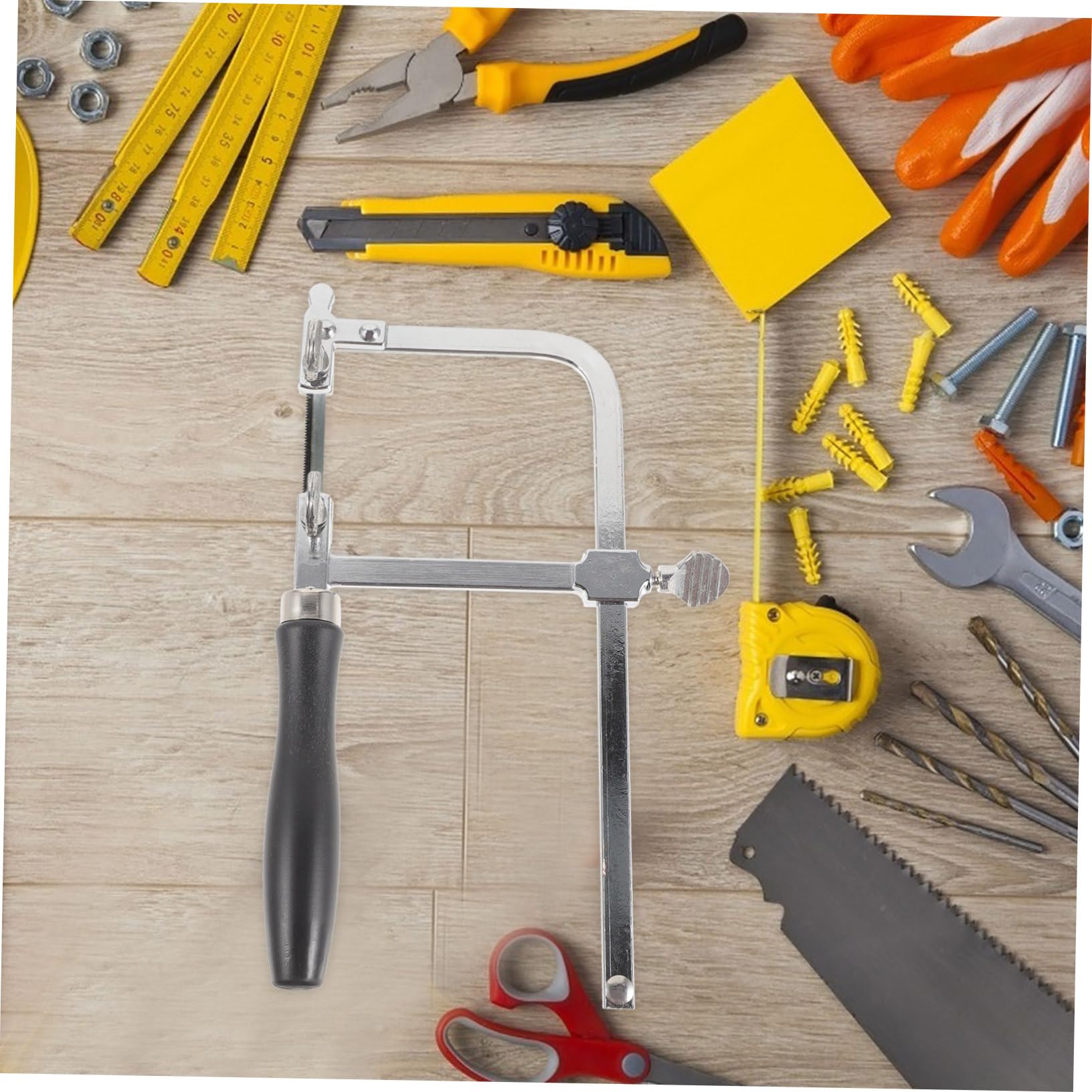 HOMSFOU 5 Pezzi Seghetto per Gioielli con Ergonomico Strumento Fai Da Te per Creazione Leggero e Compatto per Lavorazioni Artigianali