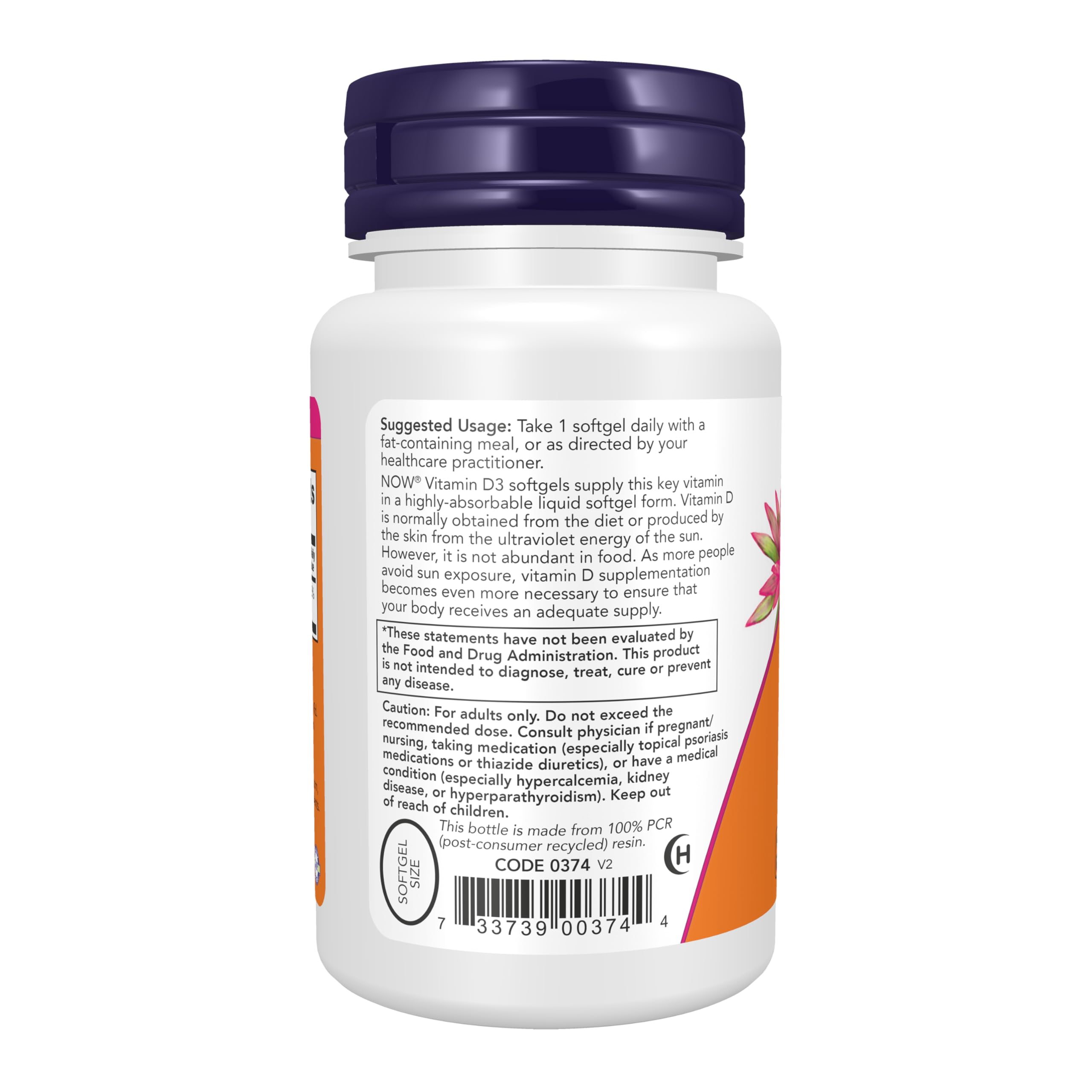 Now Supplements, Vitamin D3 5,000 IU, Structural Support*, 30 Softgels — Amazon image 3