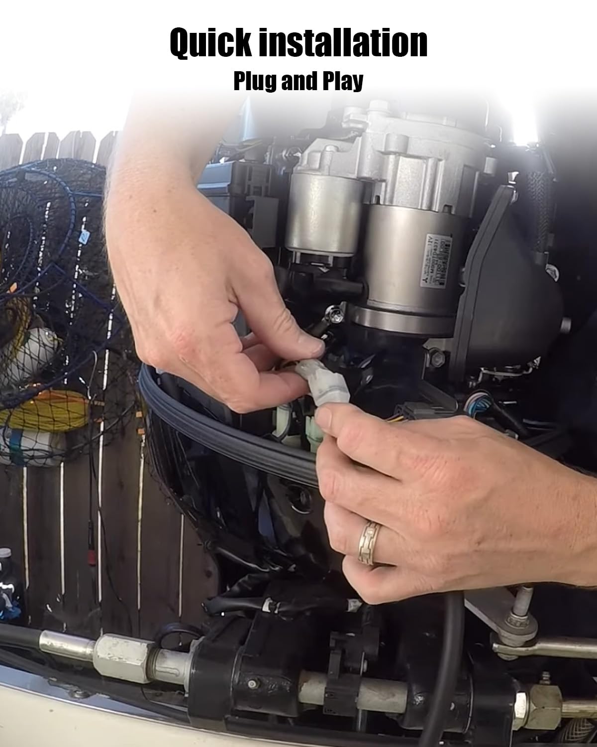 990C0-88136 SMIS Digital Analog Gauge to SDS ECU Adapter Cable Wiring Harness Fit for Suzuki Outboard DF40-300 NMEA 2000 SMG4 Replace DF40-300 990C088136