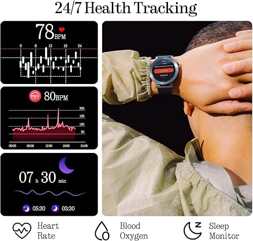 CMF by Nothing Watch 3 Pro Smartwatch with 1.43’ AMOLED Display, 13 days Battery Life, Dual-band GPS, Bluetooth Calls with AI Noise Reduction, Advanced Heart Rate and Sleep Monitoring- Dark Grey - 2
