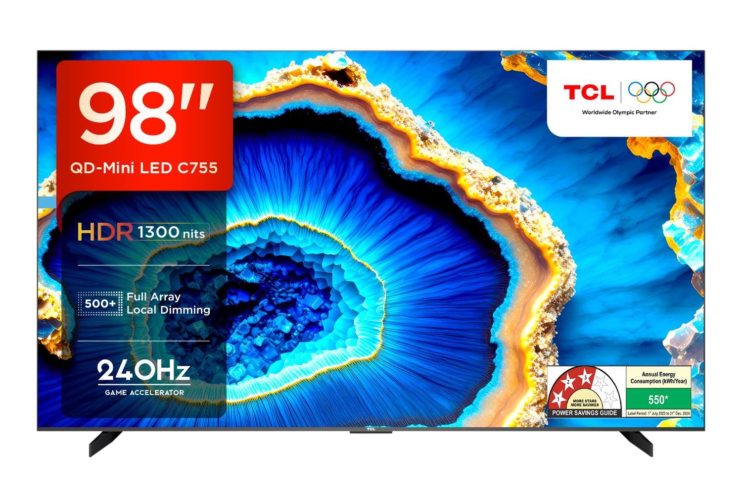 TCL 249 cm (98 inches) 4K Ultra HD Smart QD-Mini LED Google TV