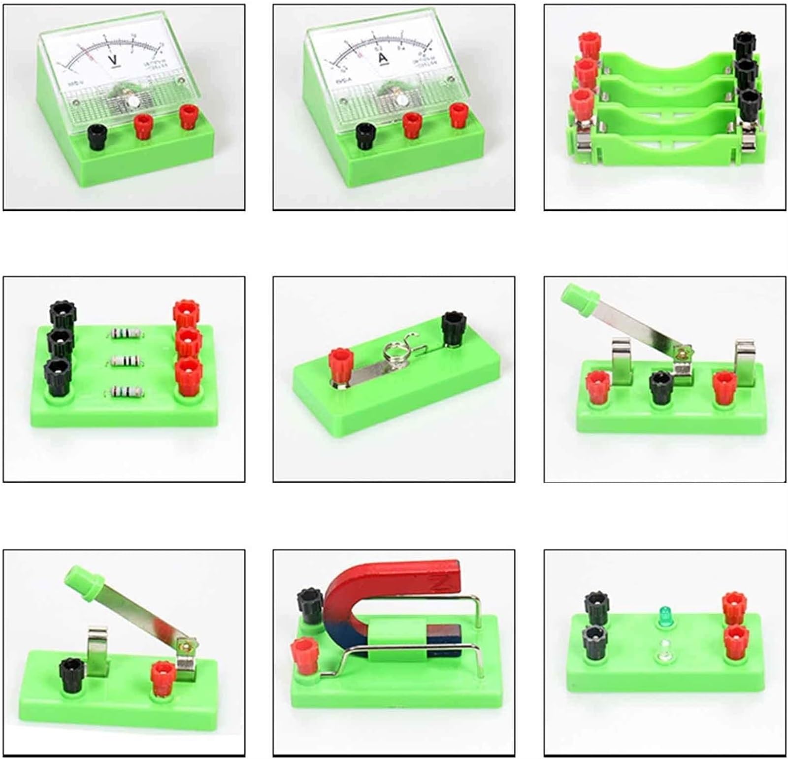 Experimentierkasten für Stromkreise, Elektromagnetische Experimentiergeräte, Physikalischer Experimentierkasten, Elektrische Physik, Naturwissenschaftliches Lernset, Experimentierk
